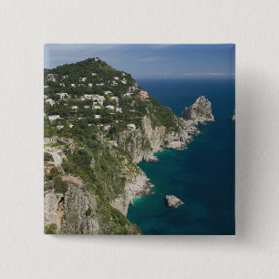 Bóton Quadrado 5.08cm ITÁLIA, Campânia, (Baía de Nápoles), CAPRI:
