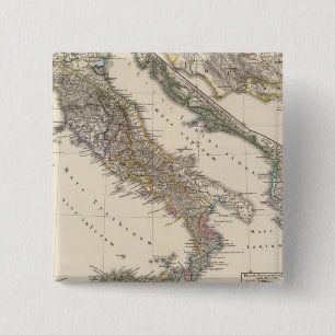 Bóton Quadrado 5.08cm Itália, Gallia cisalpina, Sicília, Sardenha