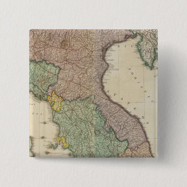 Bóton Quadrado 5.08cm Itália Norte 2 (Frente)
