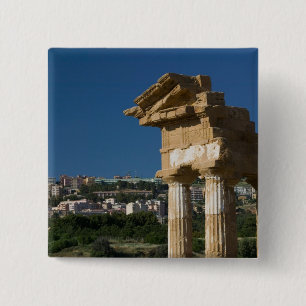 Bóton Quadrado 5.08cm Itália, Sicília, Agrigento, La Valle dei Templi,