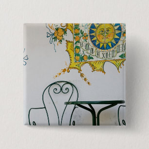 Bóton Quadrado 5.08cm ITÁLIA, Sicília, TAORMINA: Bam, Detalhes do Caf