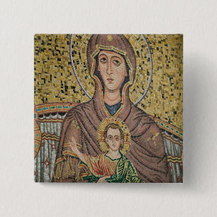 Bóton Quadrado 5.08cm ITÁLIA, Sicília, TAORMINA: Corso Umberto 1, Mosa