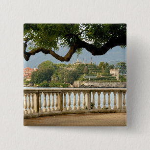 Bóton Quadrado 5.08cm Itália, Stresa, Lago Maggiore, Isola Bella