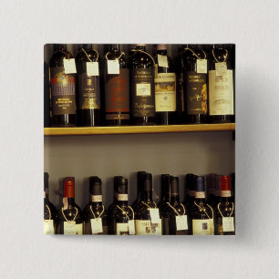 Bóton Quadrado 5.08cm Itália, Toscana, Pienza Exposição de vinho na loja