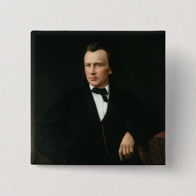 Bóton Quadrado 5.08cm J. Brahms, c.1860 (Frente)