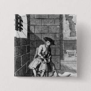 Bóton Quadrado 5.08cm Jack Shepperd na prisão de Newgate, 1724