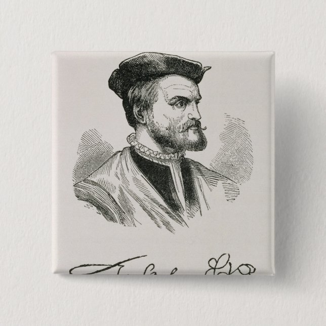Bóton Quadrado 5.08cm Jacques Cartier (Frente)