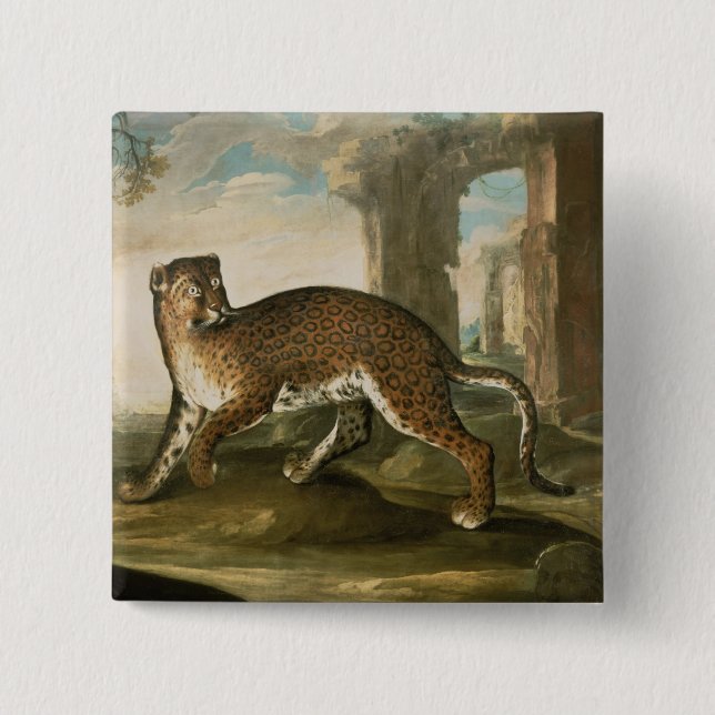 Bóton Quadrado 5.08cm Jaguar (Frente)