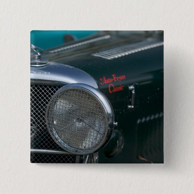 Bóton Quadrado 5.08cm jaguar antigo (Frente)