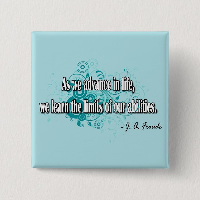 Bóton Quadrado 5.08cm James Anthony Froude (Frente)