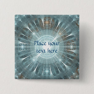 Bóton Quadrado 5.08cm Janela Catedral de Natal