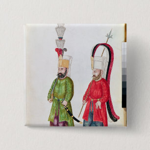 Bóton Quadrado 5.08cm Janissaries persas, 1513