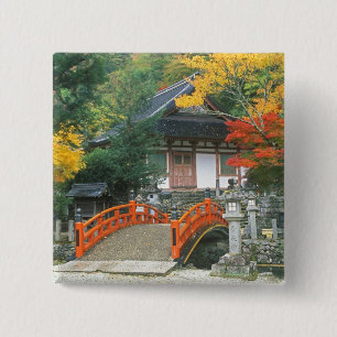 Bóton Quadrado 5.08cm Japão, Nara, Templo Ryuzenji