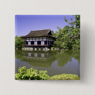 Bóton Quadrado 5.08cm Japão, Quioto, Jardim Japonês do Santuário Heian