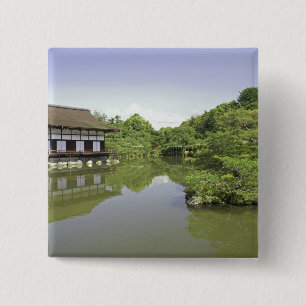 Bóton Quadrado 5.08cm Japão, Quioto, Jardim Japonês do Santuário Heian 2
