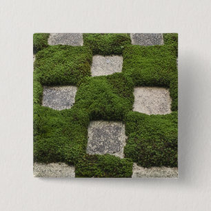 Bóton Quadrado 5.08cm Japão, Quioto, Templo Tofukuji, Jardim