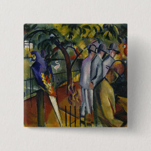 Bóton Quadrado 5.08cm Jardim zoológico de August Macke mim