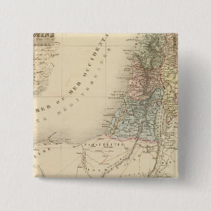 Bóton Quadrado 5.08cm Jerusalém Histórica, Palestina