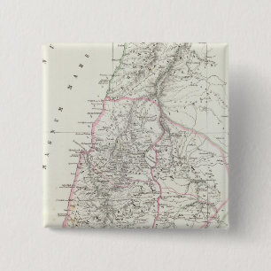 Bóton Quadrado 5.08cm Jerusalém, Israel, Jordânia