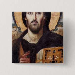Bóton Quadrado 5.08cm Jesus Cristo