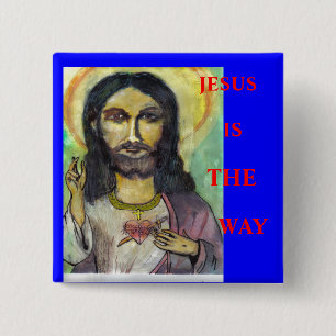 BÓTON QUADRADO 5.08CM JESUS, É, MANEIRA