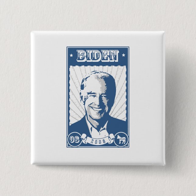 BÓTON QUADRADO 5.08CM JOE BIDEN POSTER (Frente)