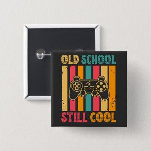 Bóton Quadrado 5.08cm Jogador de Retro Legal da Antiga Escola