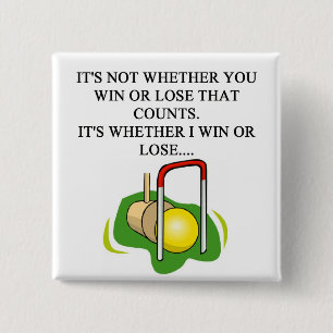 Bóton Quadrado 5.08cm Jogador do CROQUET