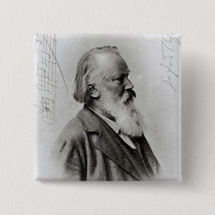 Bóton Quadrado 5.08cm Johannes Brahms