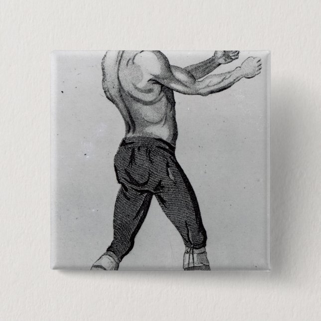 Bóton Quadrado 5.08cm John Broughton (Frente)