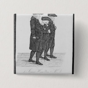 Bóton Quadrado 5.08cm John Wesley que anda em Edimburgo entre James