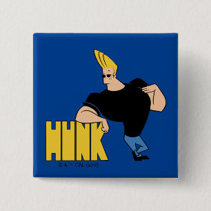 Bóton Quadrado 5.08cm Johnny Bravo - Hunk