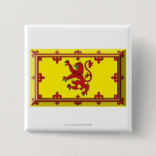 Bóton Quadrado 5.08cm Jóia da bandeira do leão de Scotland
