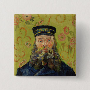 Bóton Quadrado 5.08cm Joseph-Étienne Roulin (por Vincent van Gogh)