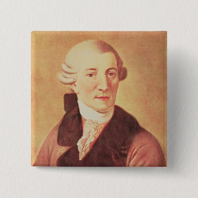Bóton Quadrado 5.08cm Joseph Haydn (Frente)