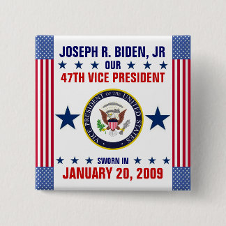 Bóton Quadrado 5.08cm Joseph R. Biden, júnior