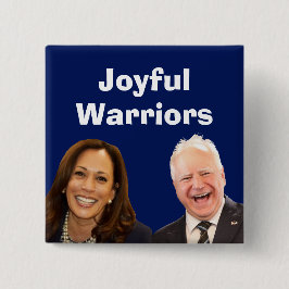Bóton Quadrado 5.08cm Joyful Warriors Harris e Walz
