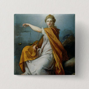 Bóton Quadrado 5.08cm Justiça