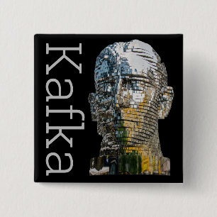Bóton Quadrado 5.08cm Kafka Head