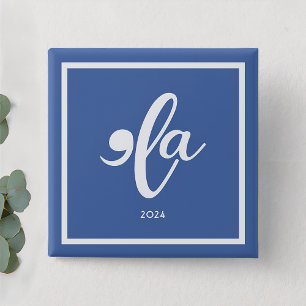 Bóton Quadrado 5.08cm Kamala 2024 Diz Seu Nome