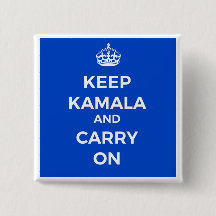 Kamala Harris Button - Fique calmo