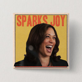 BÓTON QUADRADO 5.08CM KAMALA HARRIS SPARKS JOVEM PIN