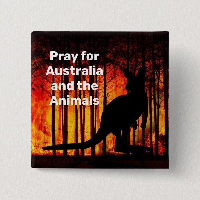 Bóton Quadrado 5.08cm Kangaroo (Frente)