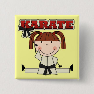 Bóton Quadrado 5.08cm KARATÉ - t-shirt e presentes triguenhos da menina