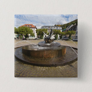 Bóton Quadrado 5.08cm Karlsplatz (Praça de Karl), Velha Heidelberg