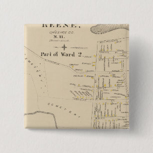 Bóton Quadrado 5.08cm Keene, Ward 2