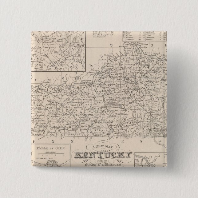 Bóton Quadrado 5.08cm Kentucky 3 (Frente)