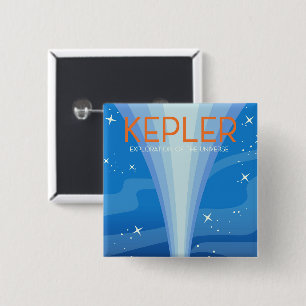 Bóton Quadrado 5.08cm Kepler - Exploração do Universo