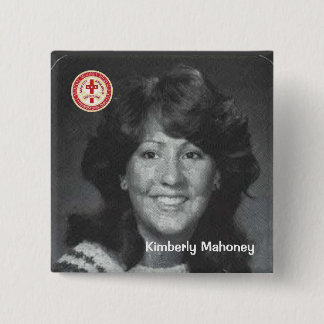 Bóton Quadrado 5.08cm Kimberly Mahoney