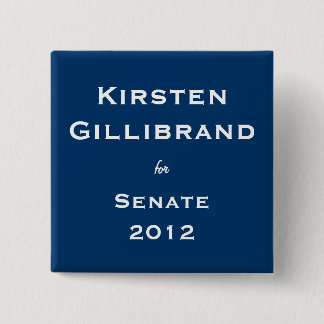 Bóton Quadrado 5.08cm Kirsten Gillibrand para o Senado